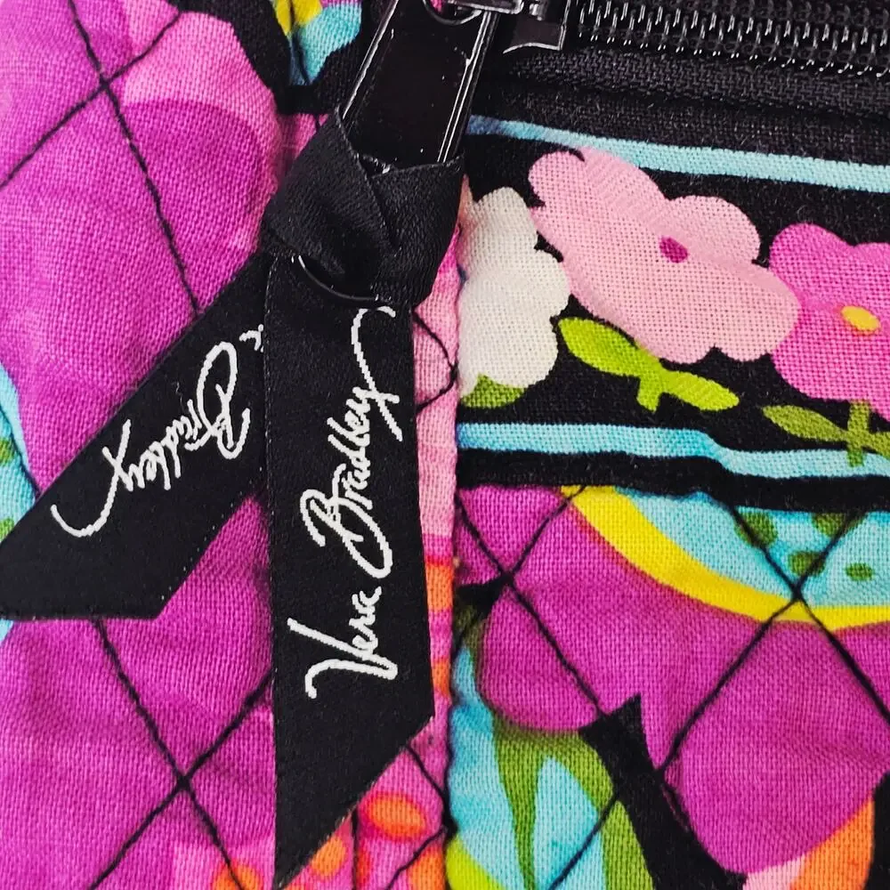Vera Bradley Multicolor Floral Bucket Backpack Retired Cotton Quilted Boho